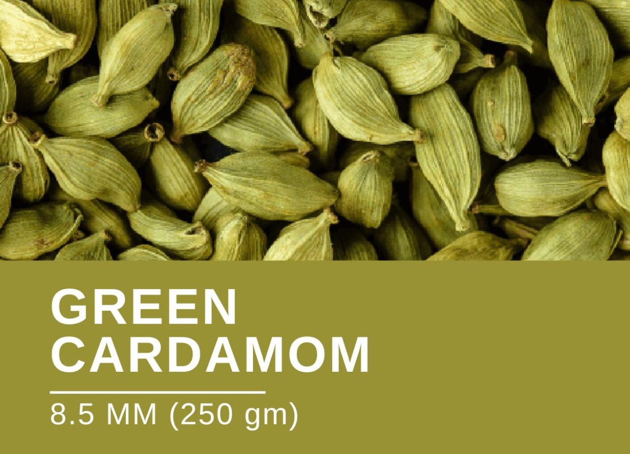 green cardamom 8.5 mm